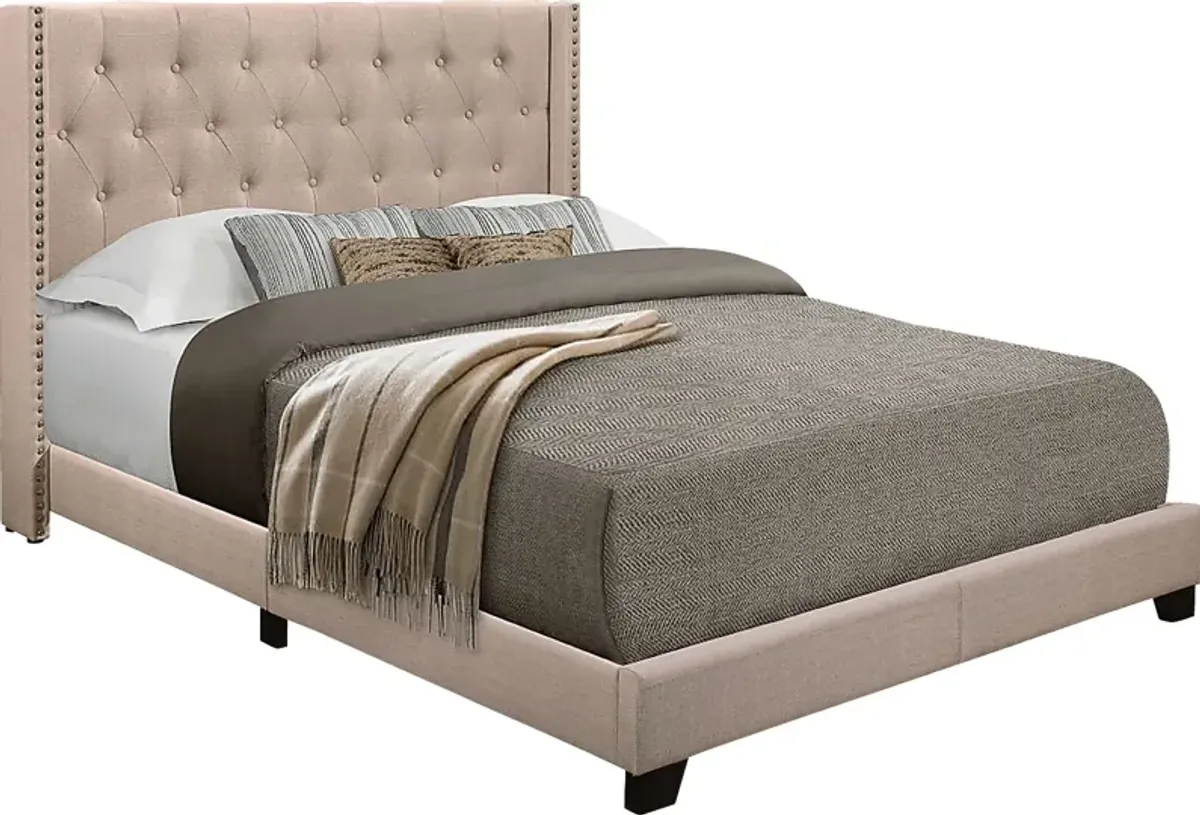 Galewood Beige Queen Upholstered Bed