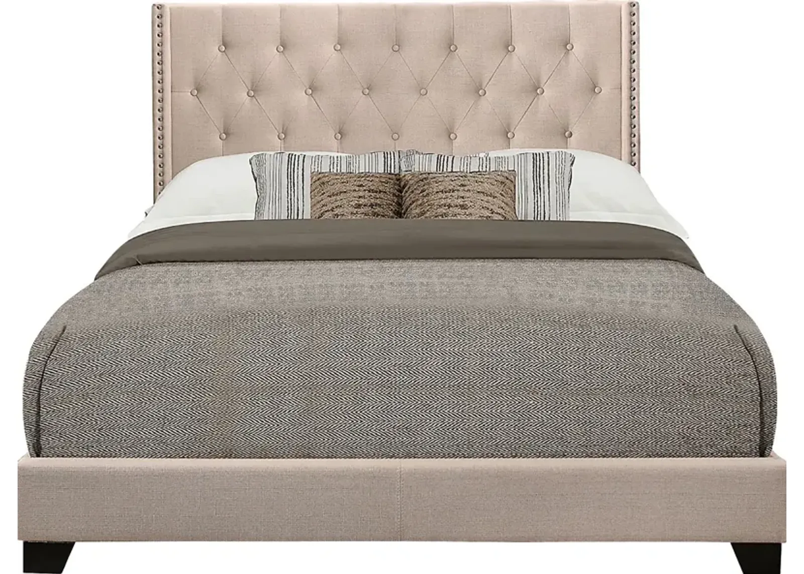 Galewood Beige Queen Upholstered Bed