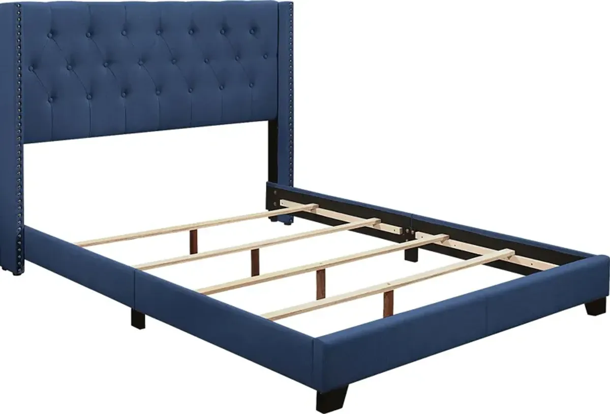 Galewood Blue Queen Upholstered Bed