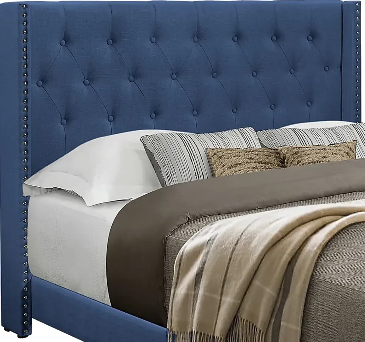 Galewood Blue Queen Upholstered Bed