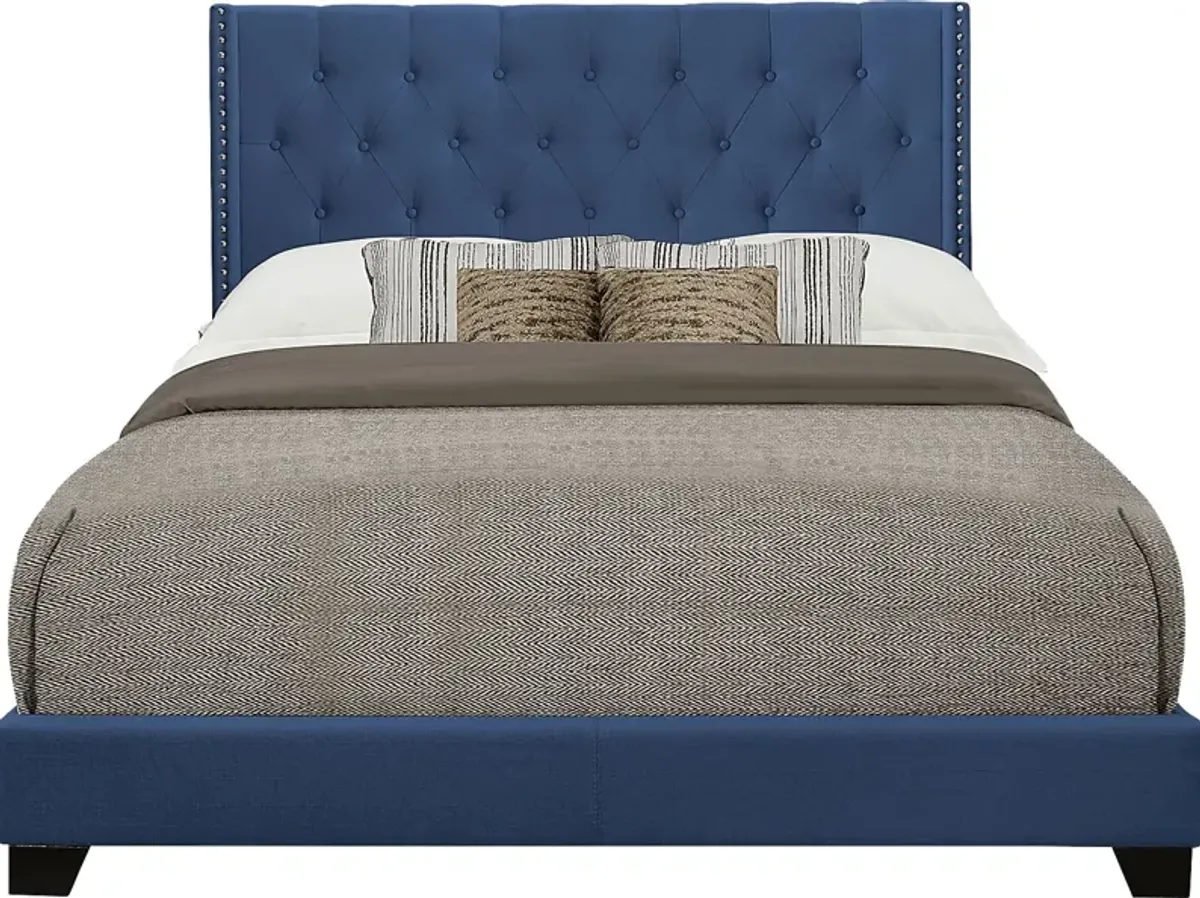 Galewood Blue Queen Upholstered Bed