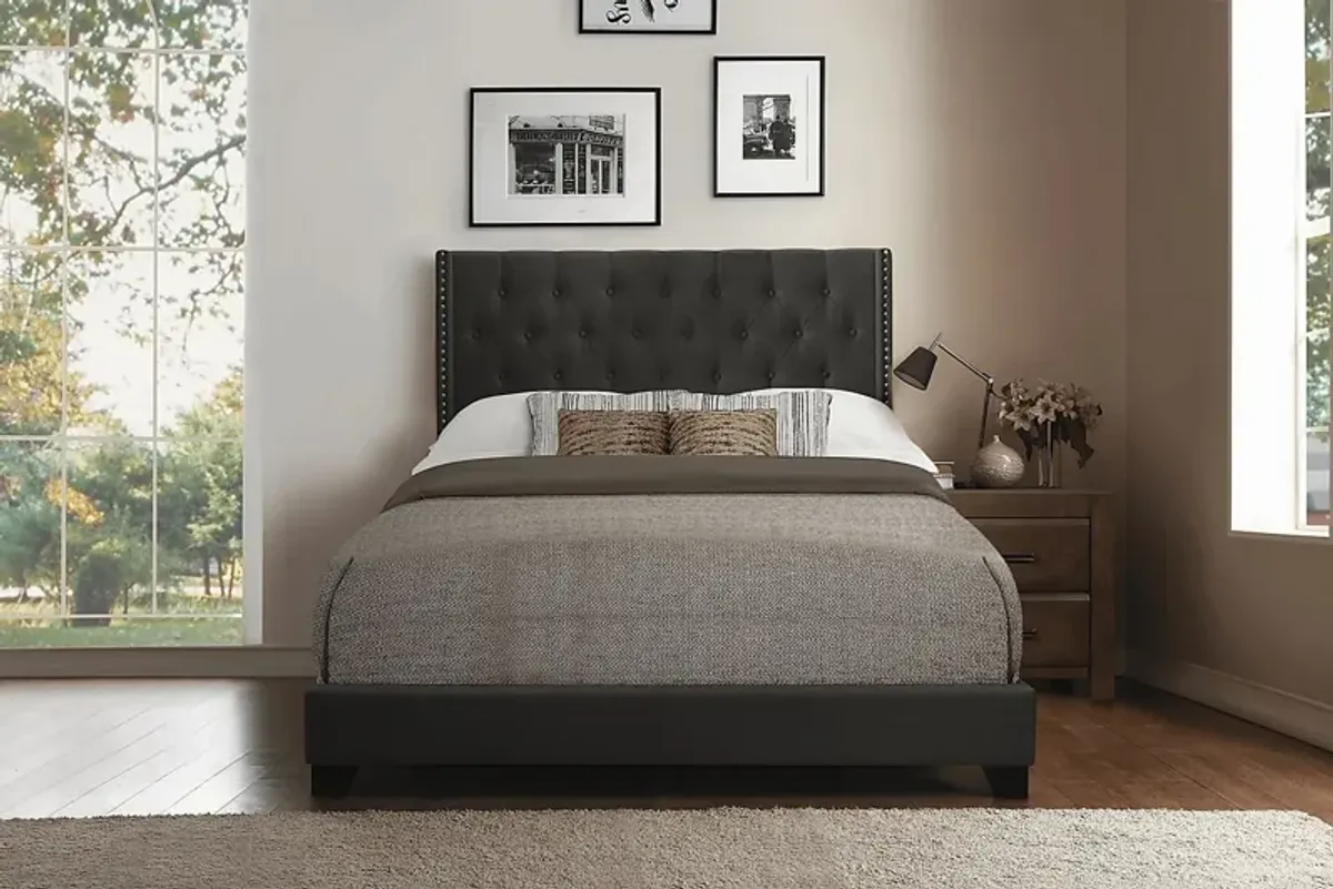 Galewood Dark Gray Queen Upholstered Bed