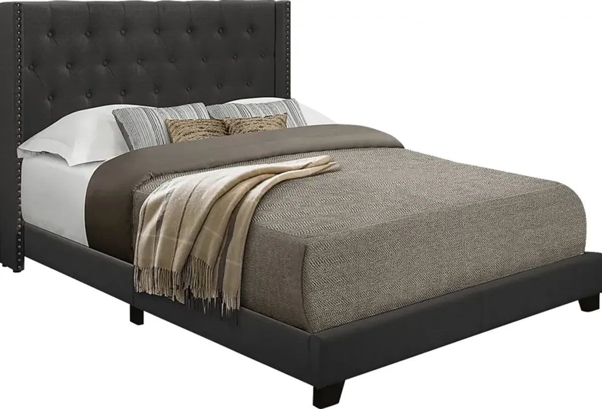 Galewood Dark Gray Queen Upholstered Bed