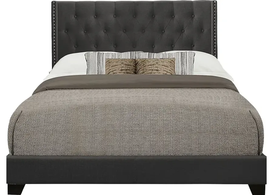 Galewood Dark Gray Queen Upholstered Bed