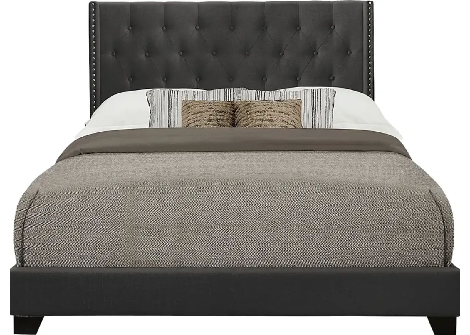 Galewood Dark Gray Queen Upholstered Bed