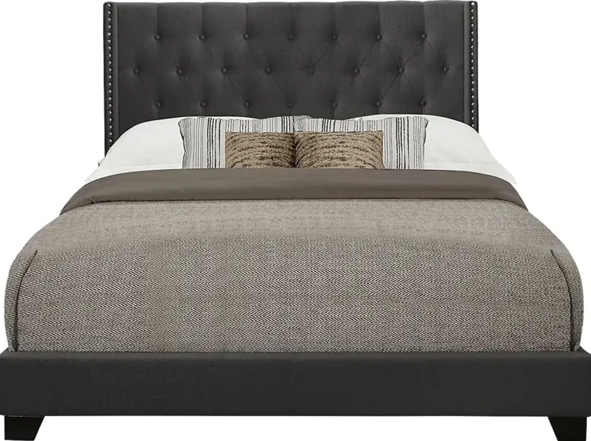 Galewood Dark Gray Queen Upholstered Bed