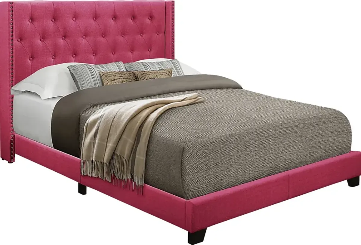 Galewood Pink Queen Upholstered Bed