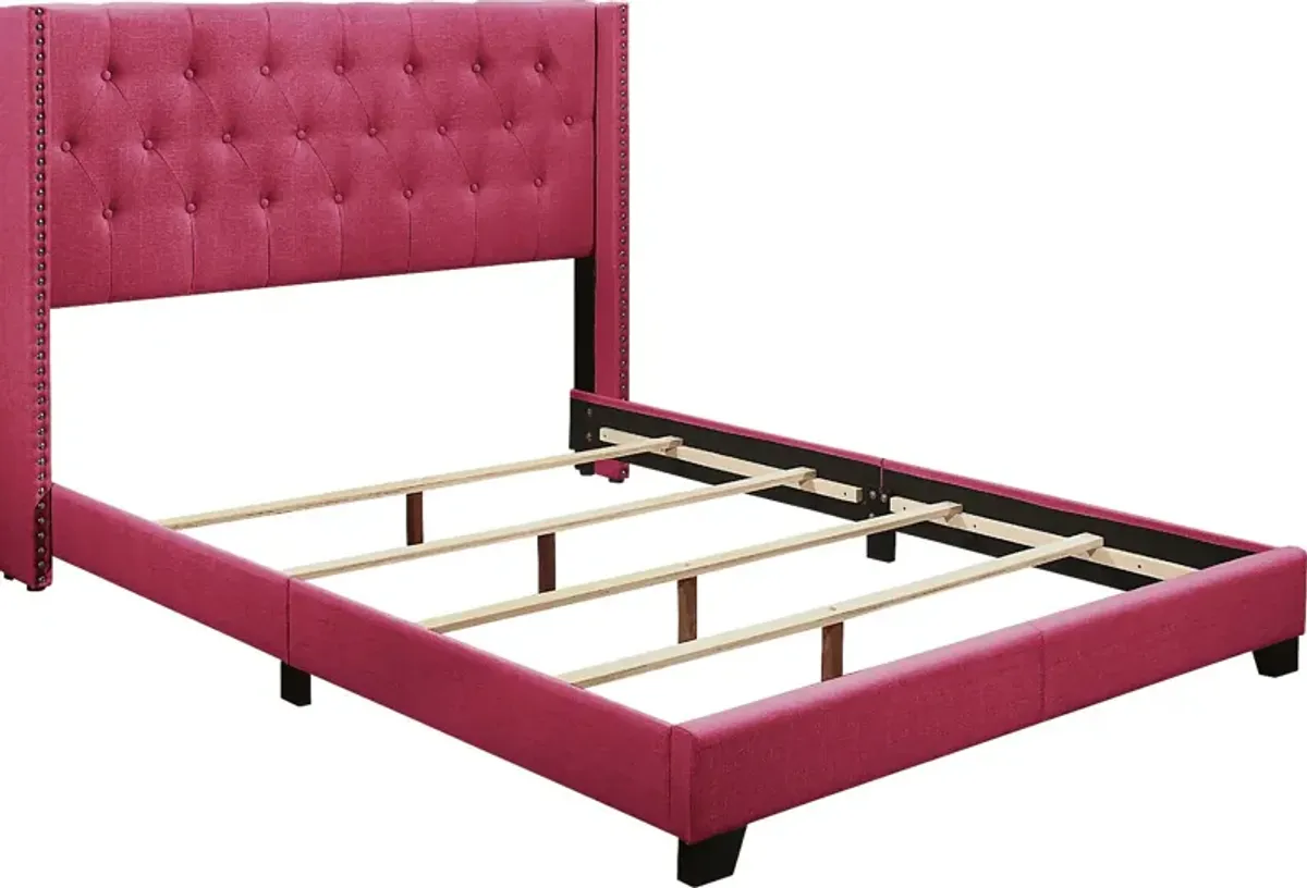 Galewood Pink Queen Upholstered Bed