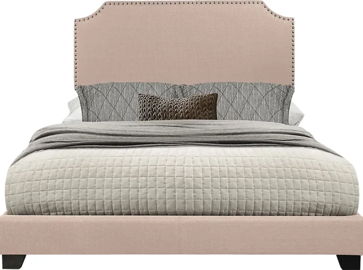 Carshalton Beige Queen Upholstered Bed