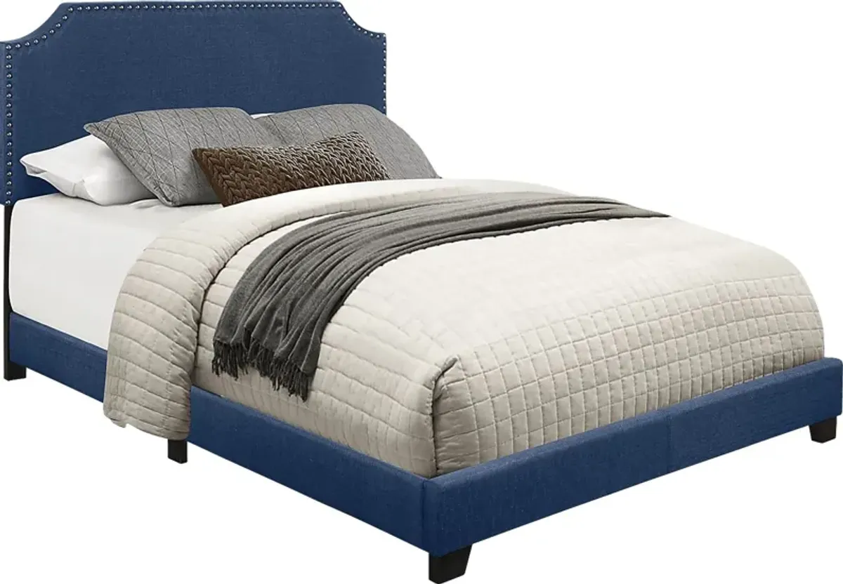 Carshalton Blue Queen Upholstered Bed