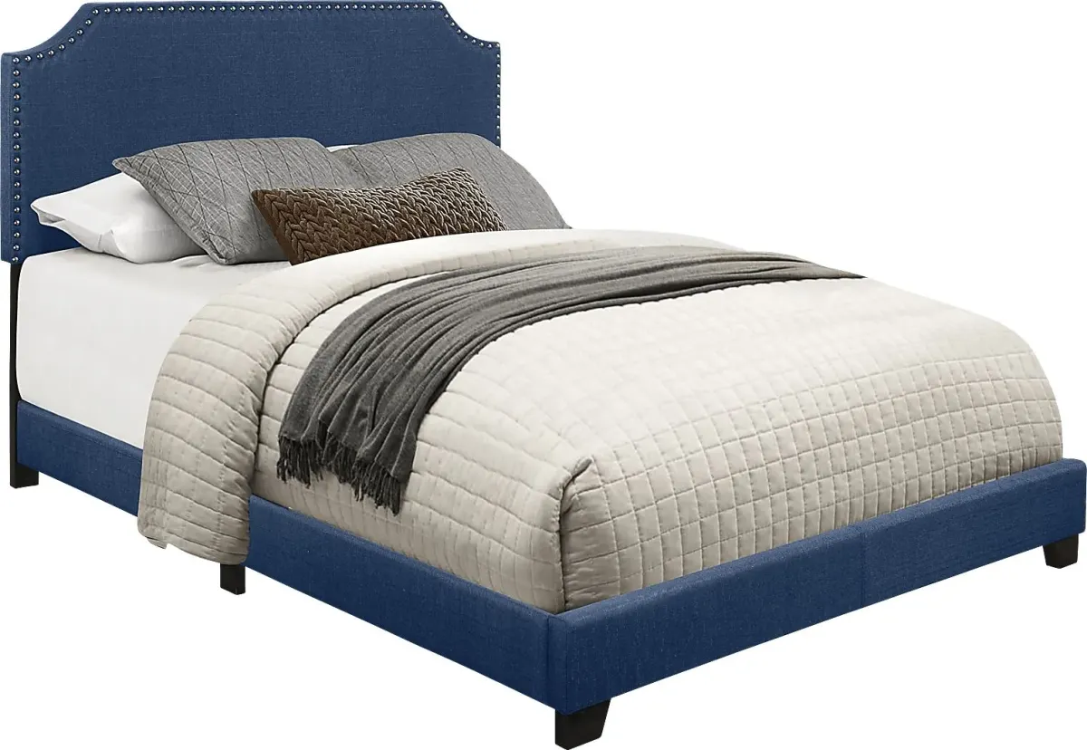 Carshalton Blue Queen Upholstered Bed