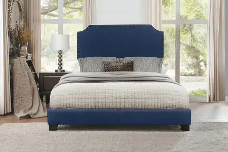 Carshalton Blue Queen Upholstered Bed