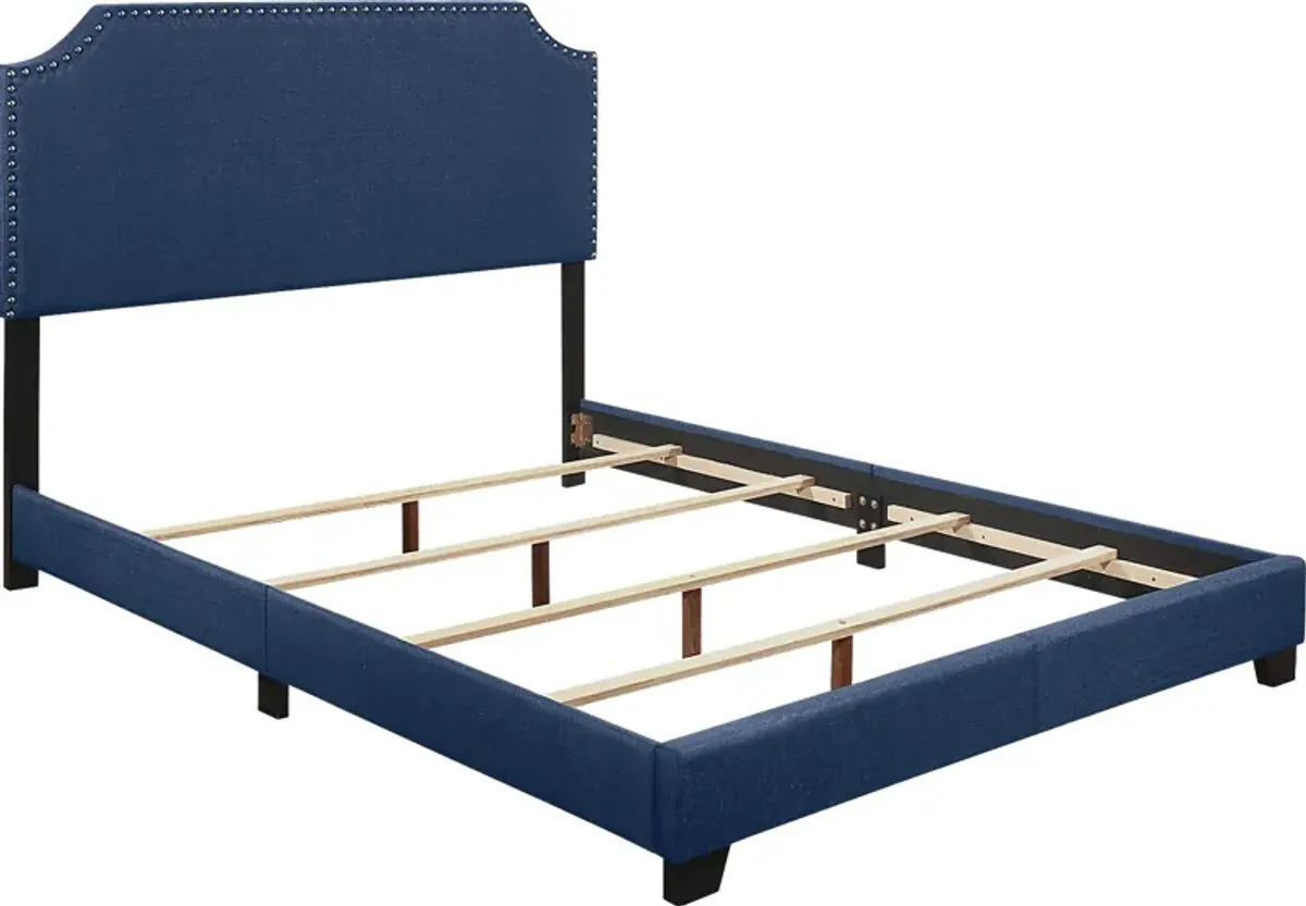 Carshalton Blue Queen Upholstered Bed