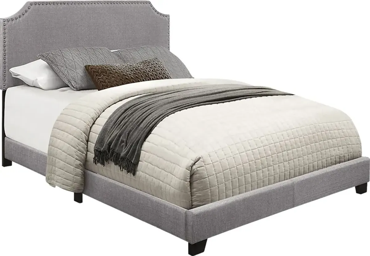 Carshalton Gray Queen Upholstered Bed