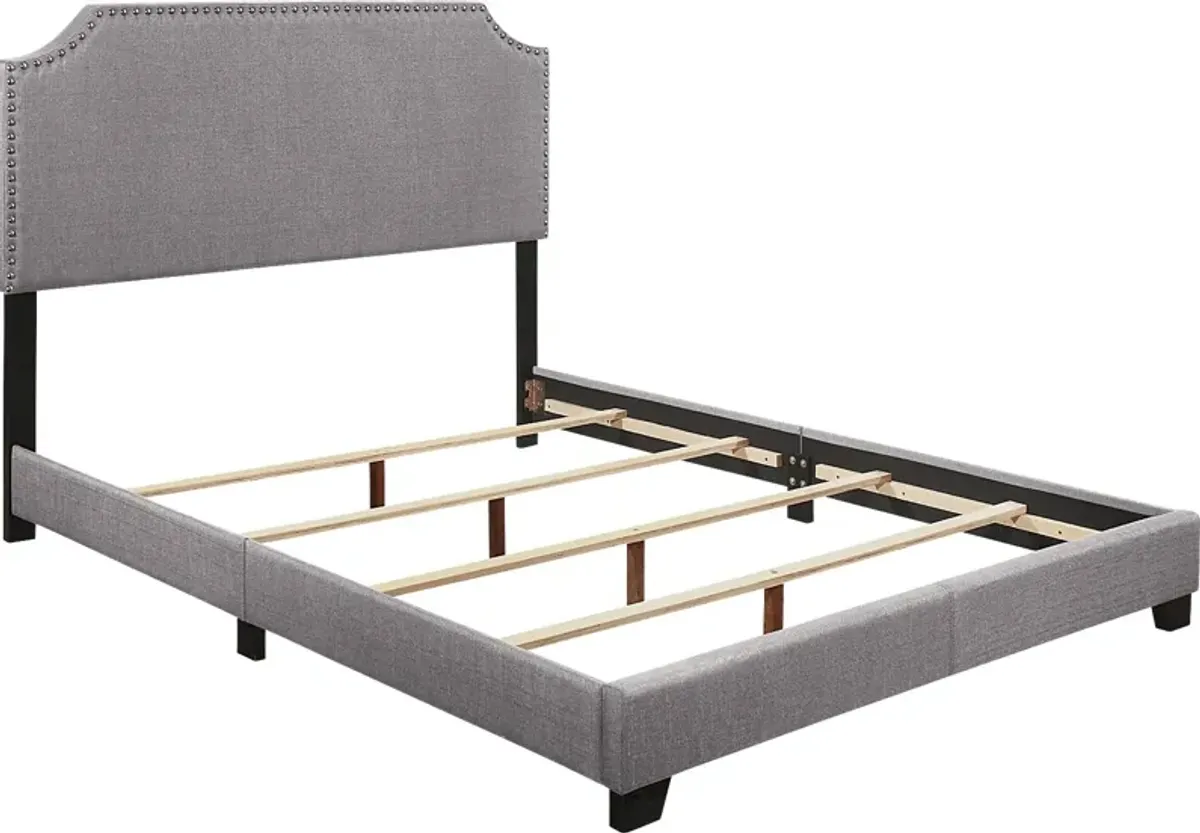 Carshalton Gray Queen Upholstered Bed