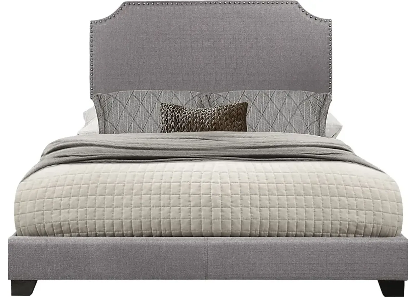 Carshalton Gray Queen Upholstered Bed