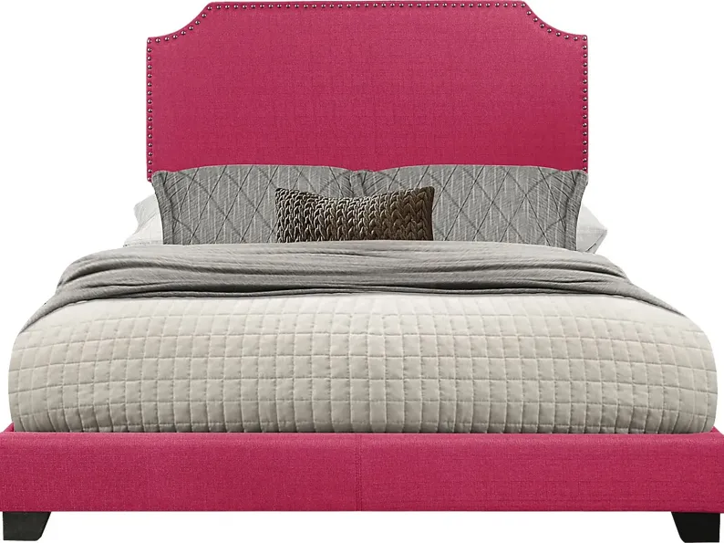 Carshalton Pink Queen Upholstered Bed