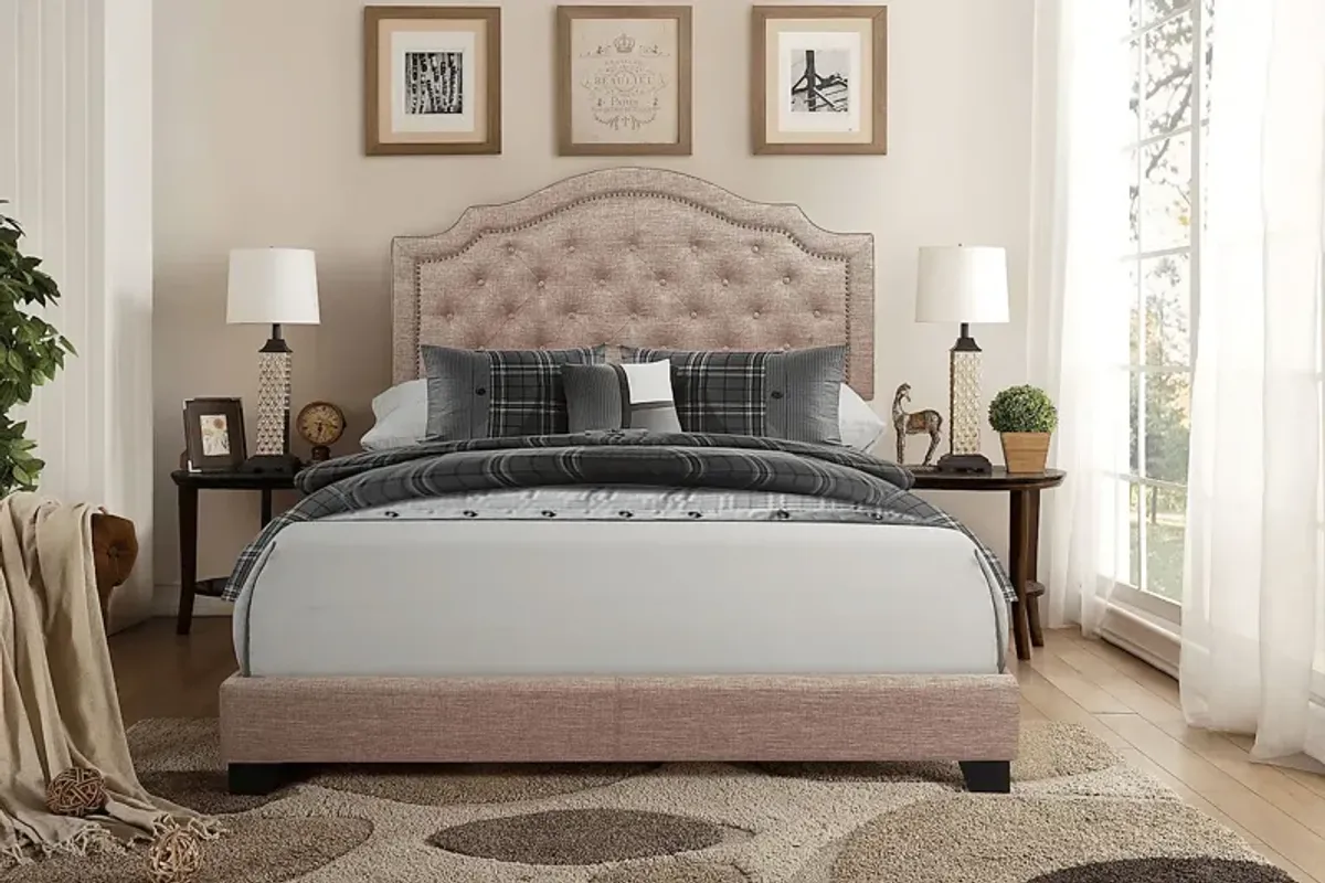 Bowerton Beige Queen Upholstered Bed