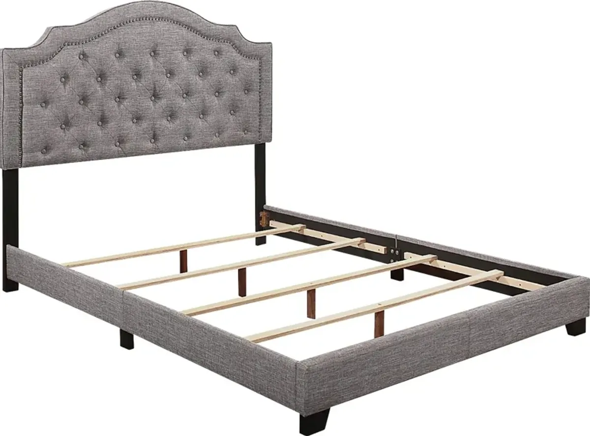 Bowerton Gray Queen Upholstered Bed