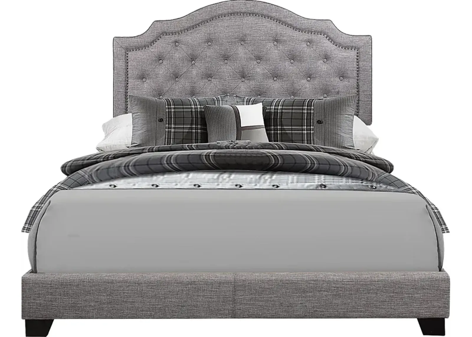 Bowerton Gray Queen Upholstered Bed