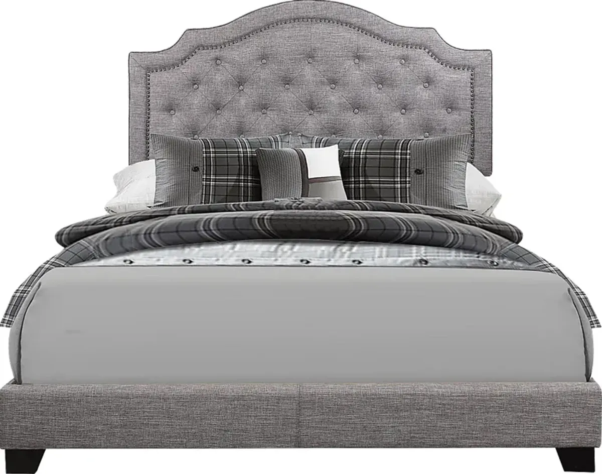 Bowerton Gray Queen Upholstered Bed