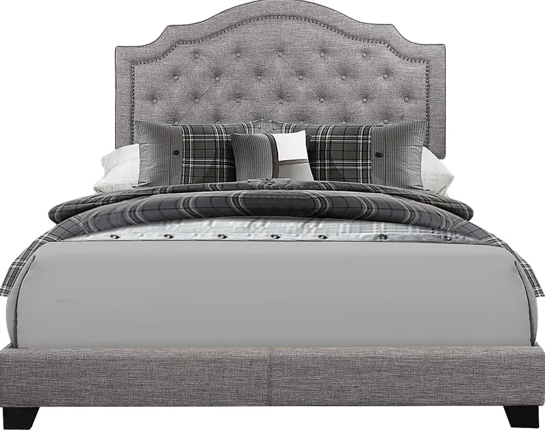 Bowerton Gray Queen Upholstered Bed