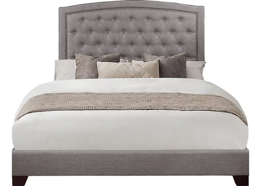 Juneberry Gray Queen Upholstered Bed