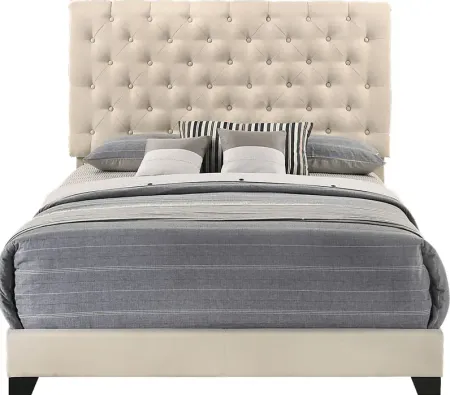 Albritt Beige 3 Pc King Upholstered Bed