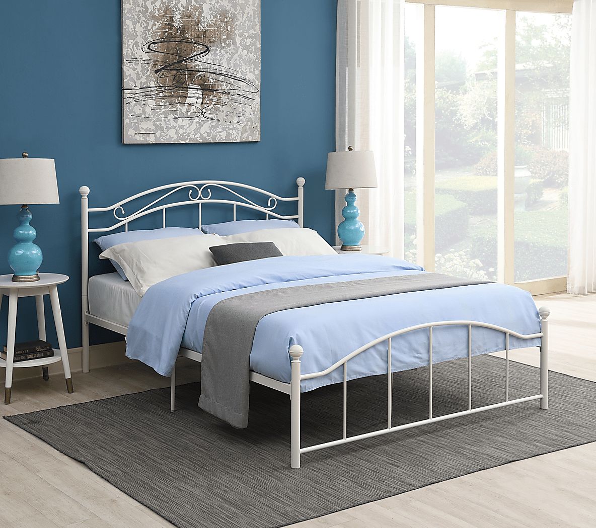 Sandyford White Queen Bed