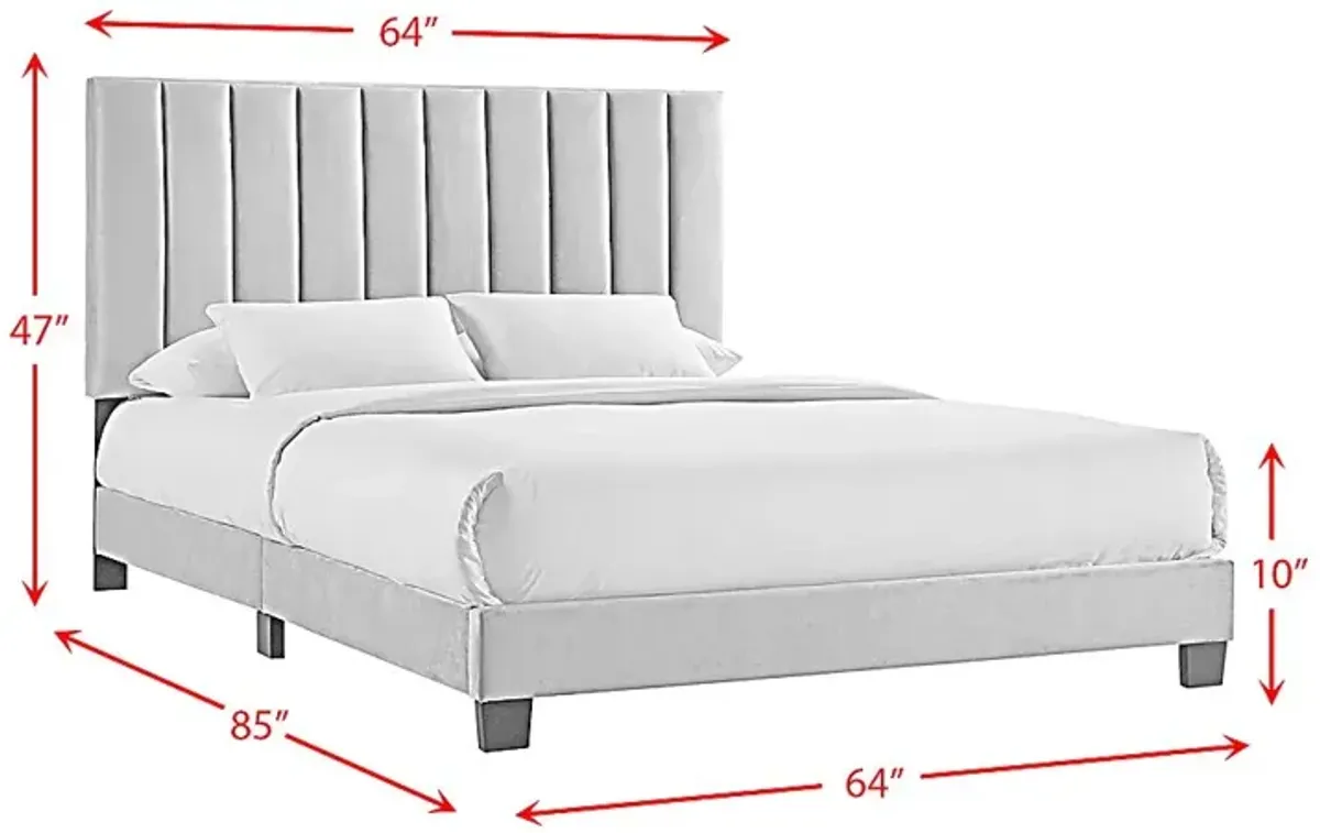 Kekoa Blush 3 Pc Queen Platform Bed