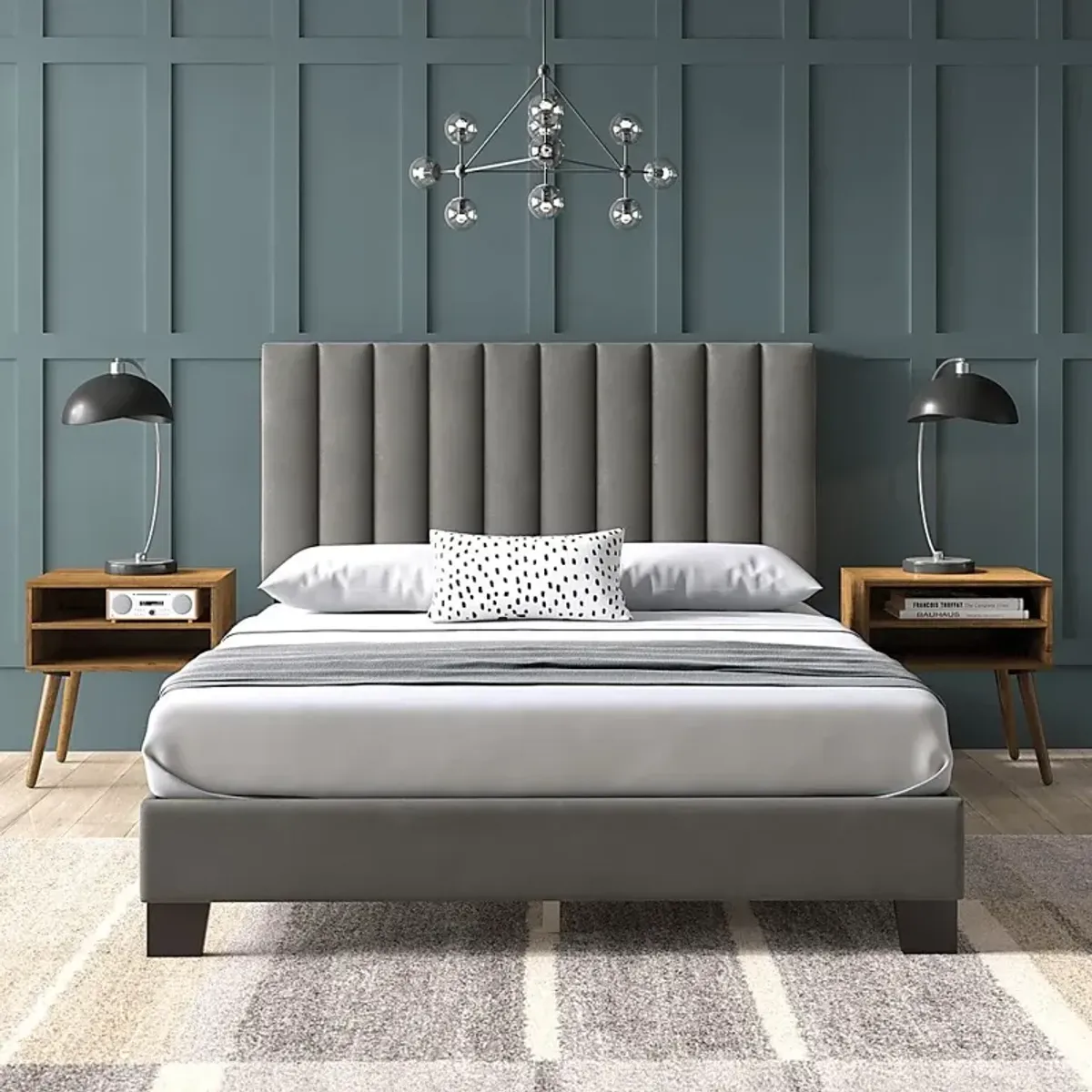 Kekoa Gray 3 Pc Queen Platform Bed