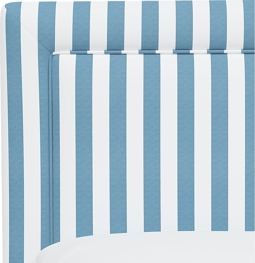 Nautical Blues Blue King Upholstered Bed