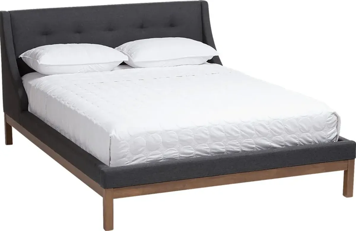 Alissas Dark Gray Queen Bed