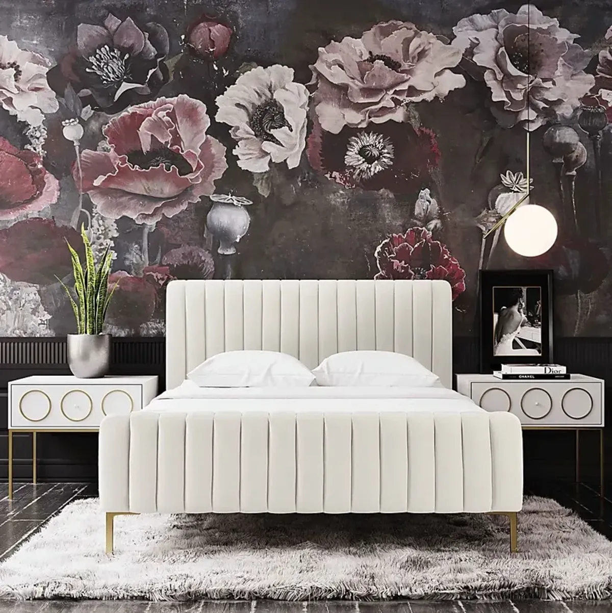 Beineke Cream Queen Bed