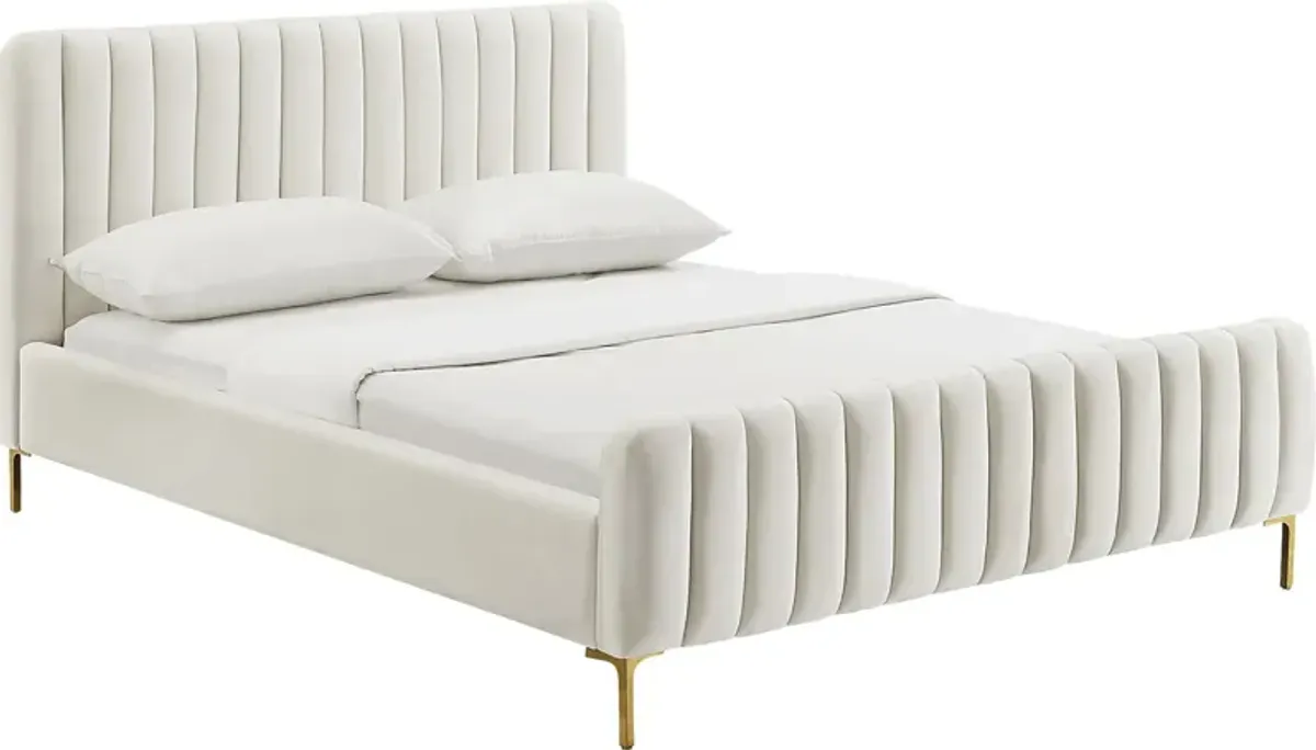 Beineke Cream Queen Bed