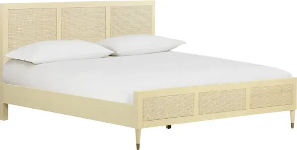 Canalers Beige Queen Bed