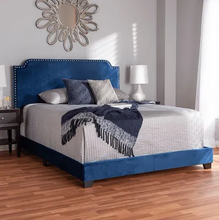 Skylyn Blue Queen Bed