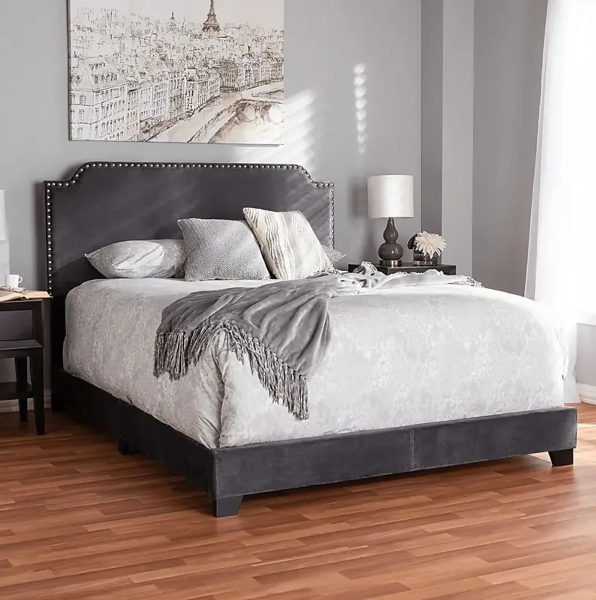 Skylyn Dark Gray Queen Bed