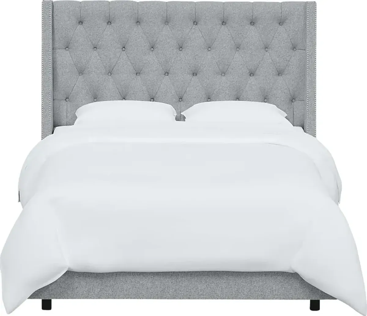 Aidyl Light Gray Bed