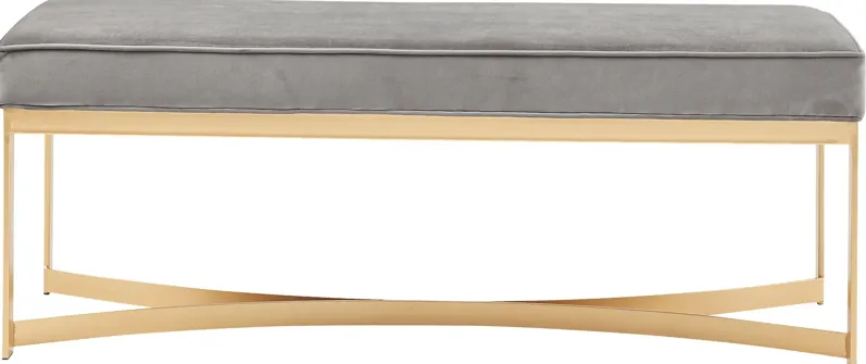 Sewall Gray Accent Bench
