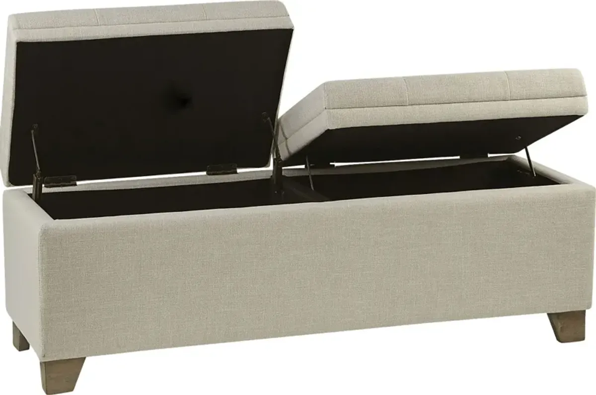 Clivden Natural Storage Bench