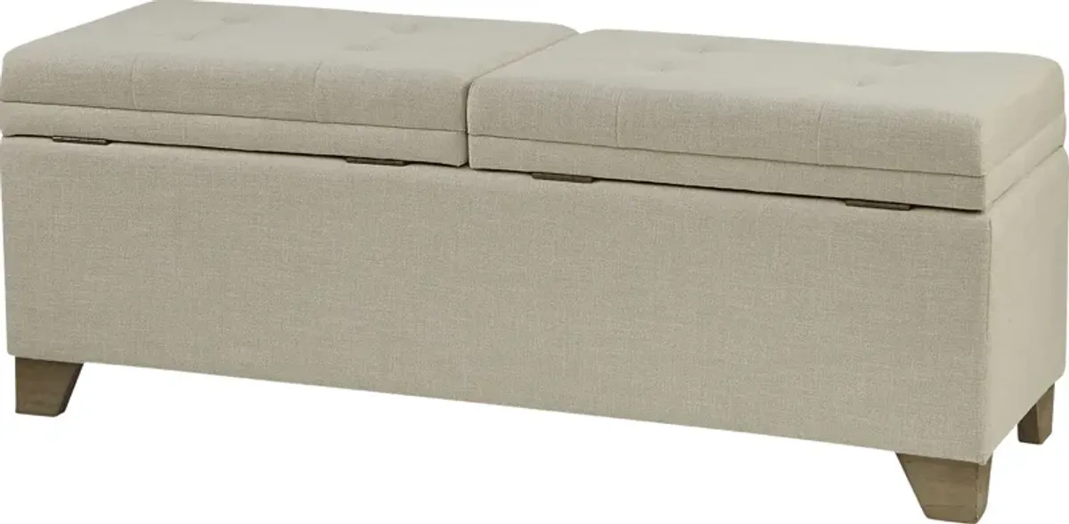 Clivden Natural Storage Bench