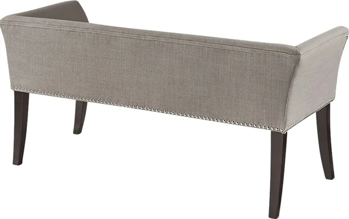 Threepine Gray Accent Bench