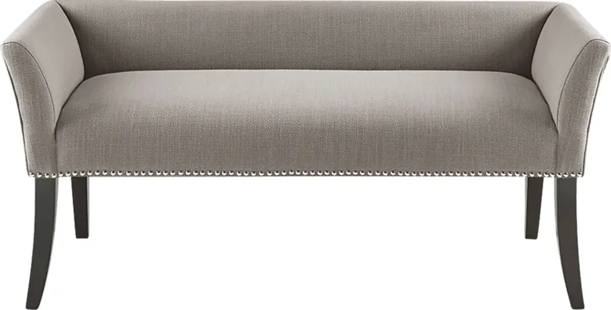 Threepine Gray Accent Bench