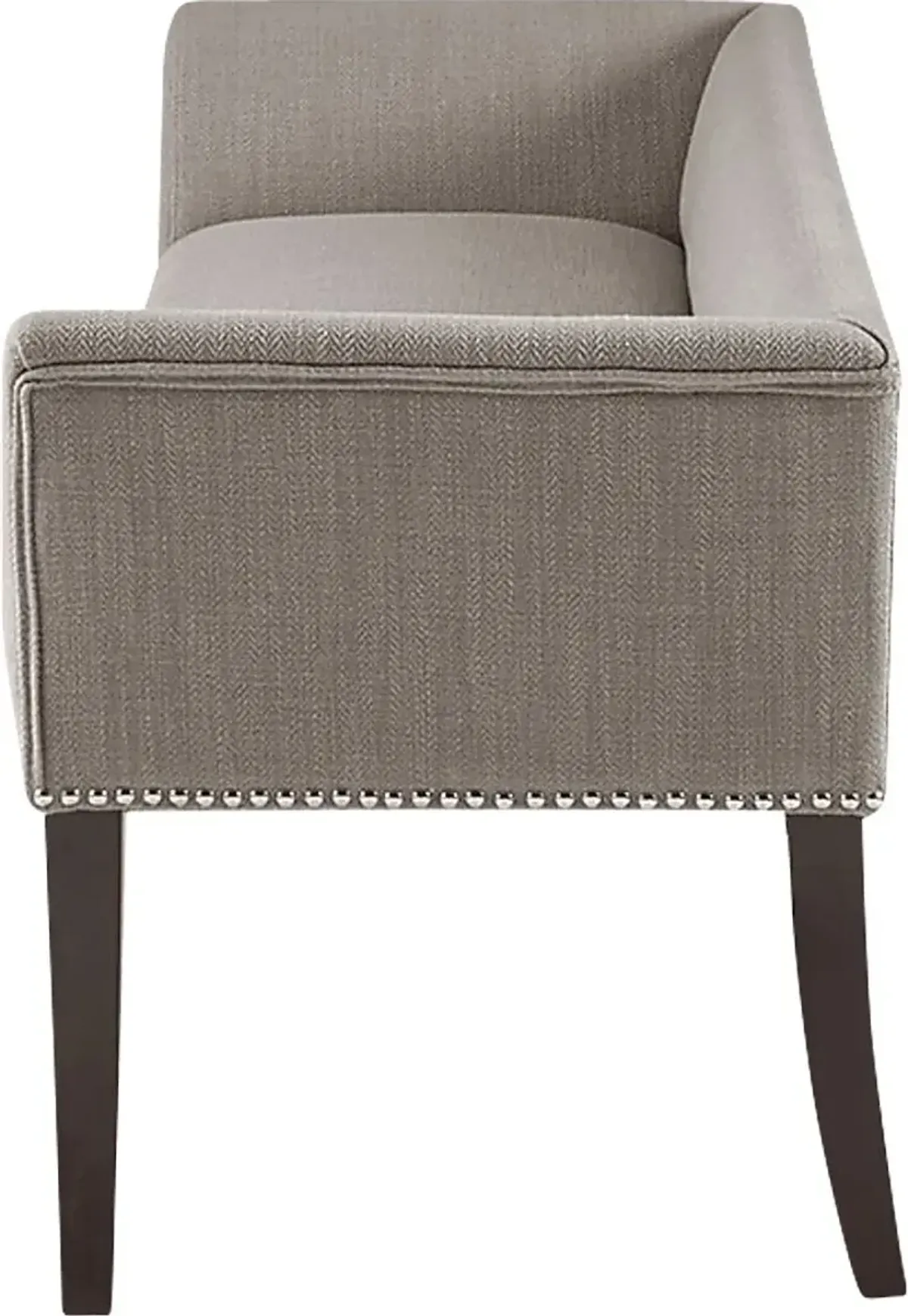 Threepine Gray Accent Bench