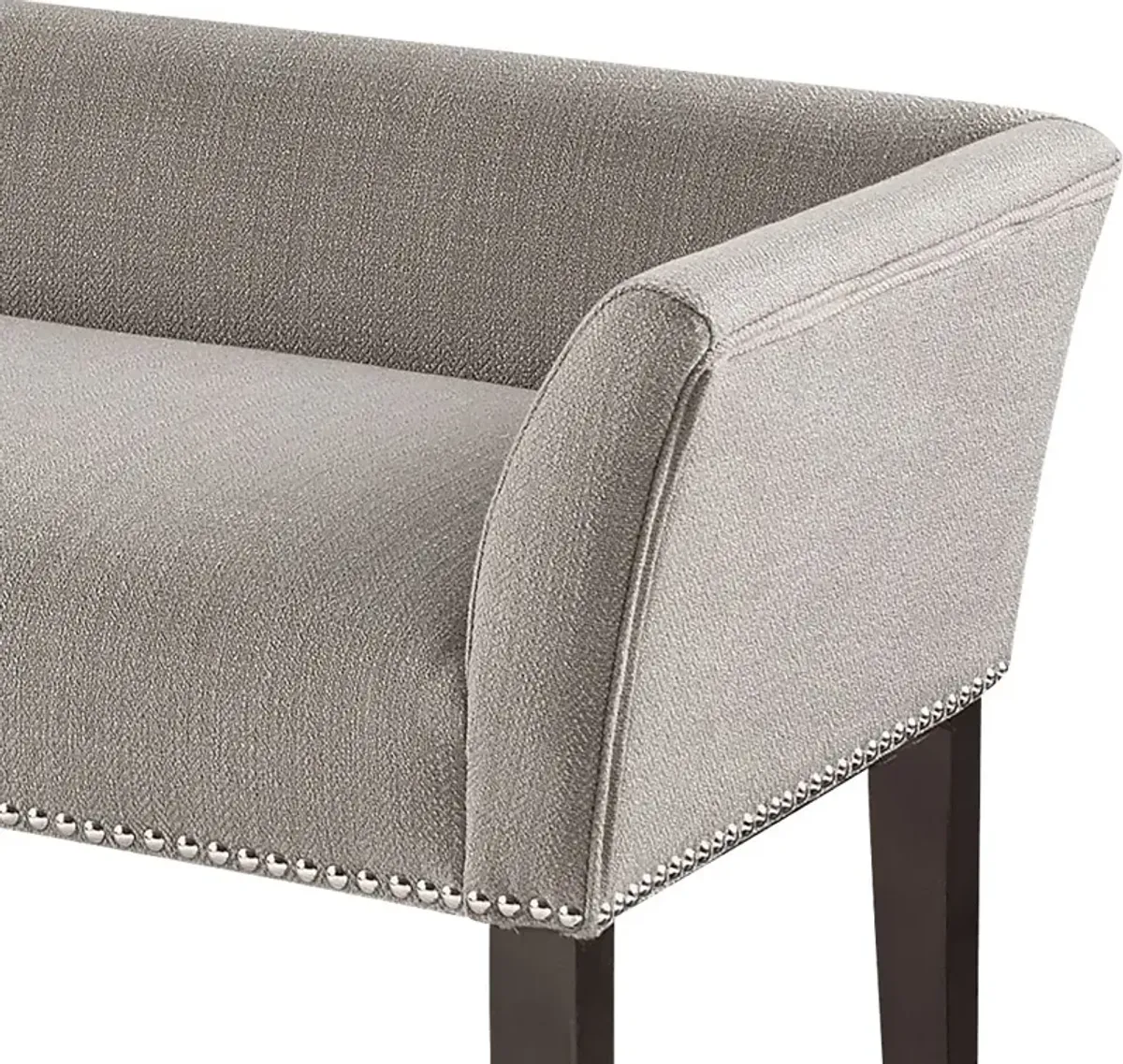 Threepine Gray Accent Bench