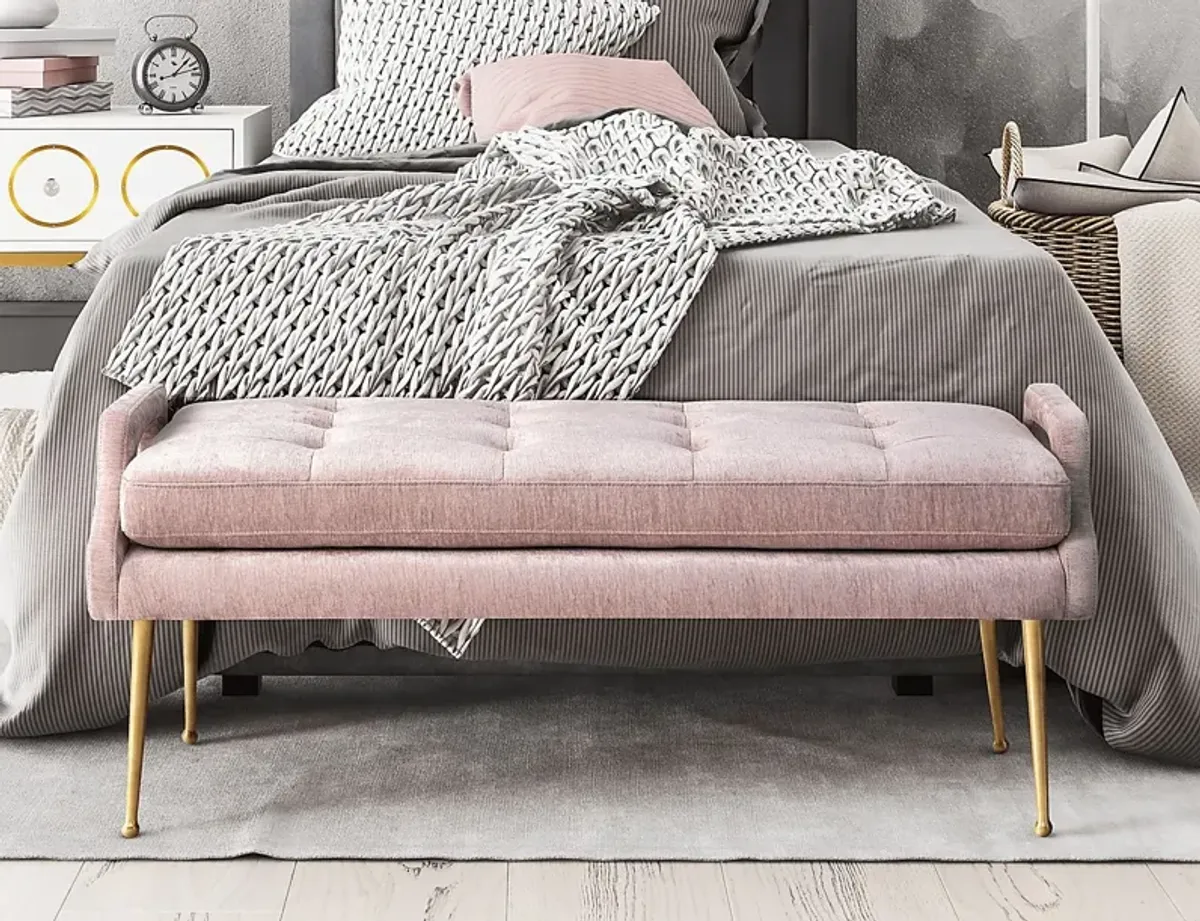 Amalea Blush Accent Bench