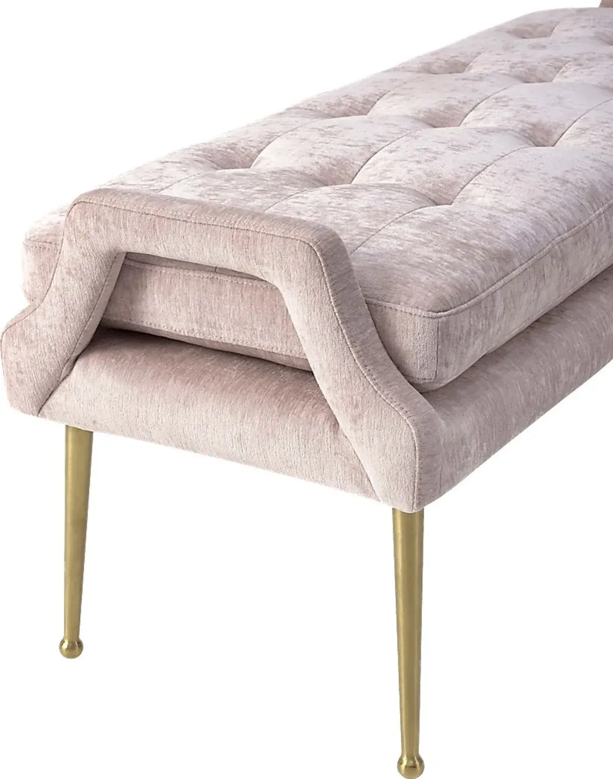 Amalea Blush Accent Bench