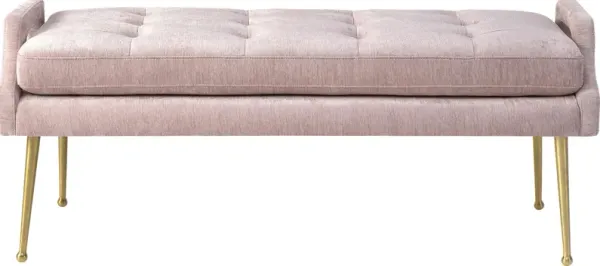 Amalea Blush Accent Bench