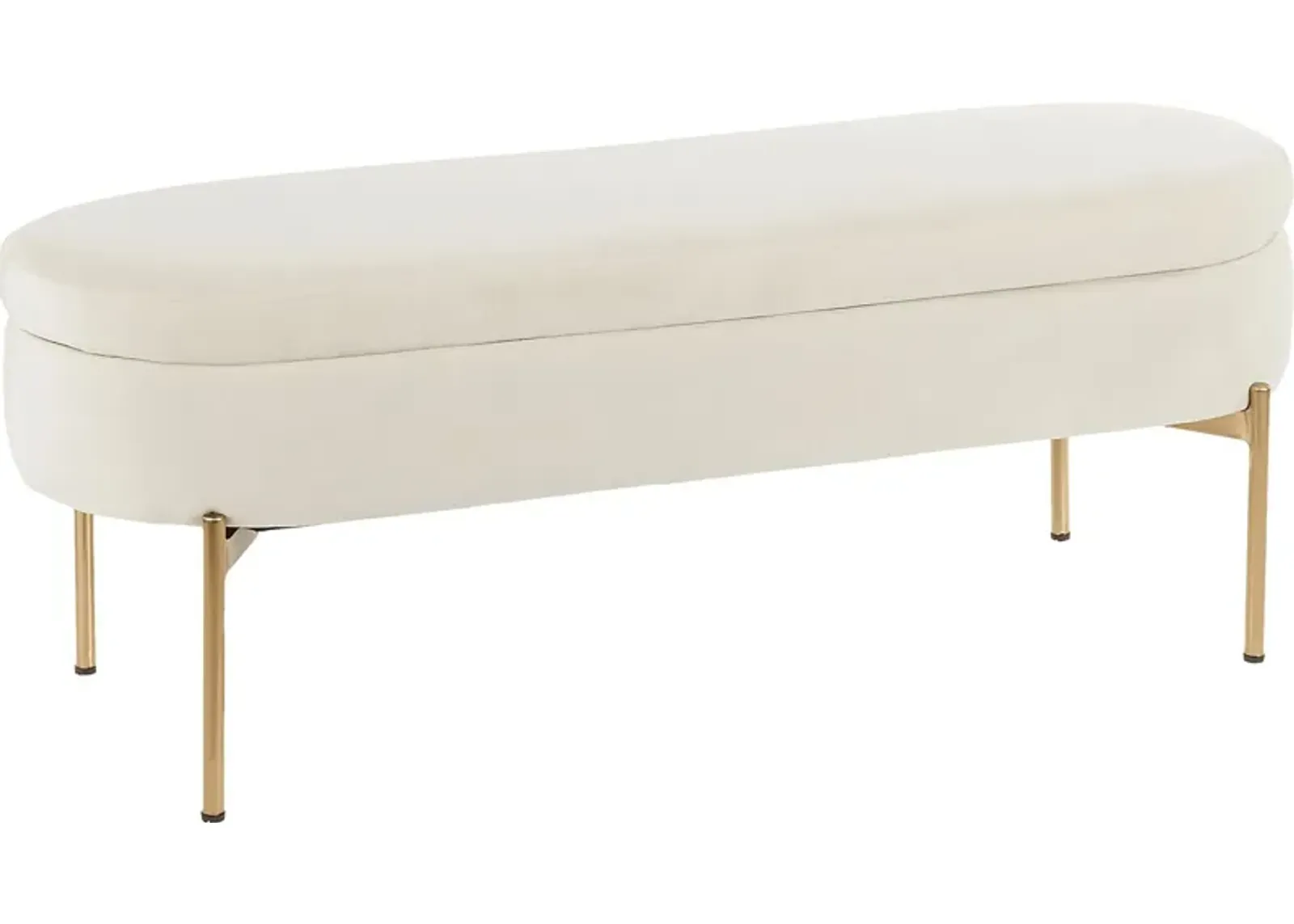 Chardan Cream Storage Bench